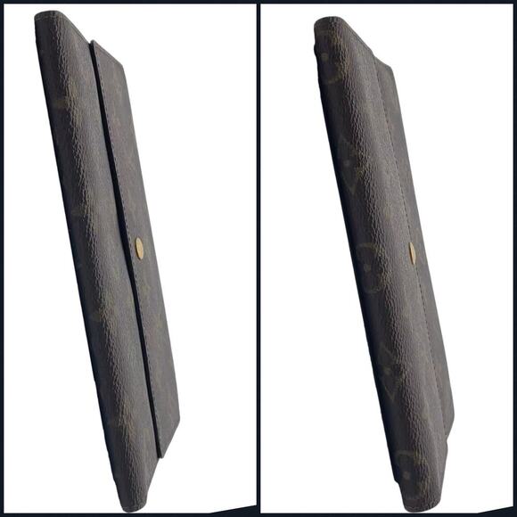 Louis Vuitton Vintage Brown Monogram Pochette Passport Travel Wallet - Picture 12 of 16